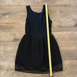 Red Saks Fifth Avenue Black Sleeveless Mini Dress with mesh Size Large